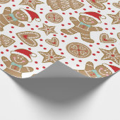 Papier Cadeau Papier d'emballage de Noël de pain d'épice (Coin)
