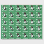 Papier Cadeau Papier d'emballage de Noël de renne de Boston (Plat)