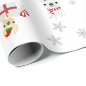 Papier Cadeau Papier d'emballage de Noël de vacances de (Coin rond)