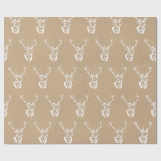 Papier Cadeau Papier d'emballage de Noël d'impression de mâle (Plat)