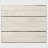 Papier Cadeau Papier d'emballage de Noël en faux bois blanc (Plat)