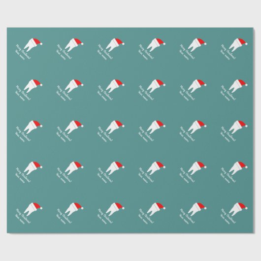 Papier Cadeau Papier d'emballage de Noël fait sur commande d'art (Plat)