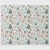 Papier Cadeau Papier d'emballage de Noël fantaisiste (Plat)