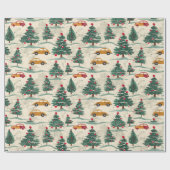 Papier Cadeau Papier d'emballage de Noël festif (Plat)