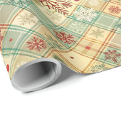 Papier Cadeau Papier d'emballage de Noël festif (Coin rond)