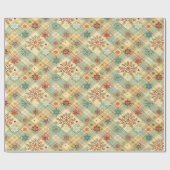 Papier Cadeau Papier d'emballage de Noël festif (Plat)