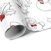 Papier Cadeau Papier d'emballage de Noël Friends (Coin rond)