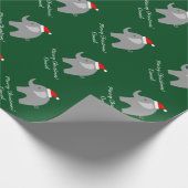 Papier Cadeau Papier d'emballage de Noël gris d'éléphant pour (Coin)