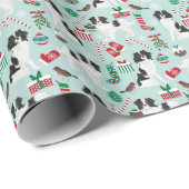 Papier Cadeau Papier d'emballage de Noël japonais chinois (Coin rond)