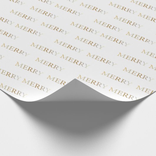Papier Cadeau Papier d'emballage de Noël Joyeux Noël en or (Coin)
