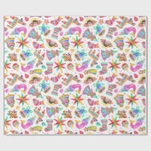 Papier Cadeau Papier d'emballage de Noël mexicain (Plat)