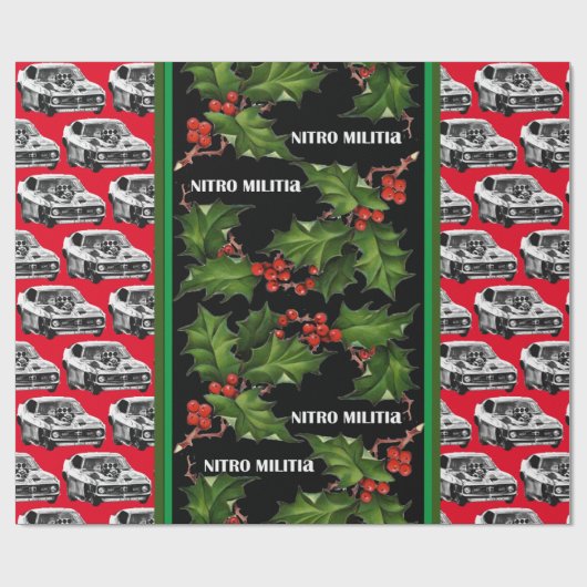 Papier Cadeau Papier d'emballage de Noël NITRO MILITIA #2 (Plat)