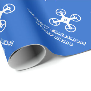 Papier Cadeau Papier d'emballage de Noël personnalisé avec pilot