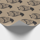 Papier Cadeau Papier d'emballage de Noël - pingouin (Coin)