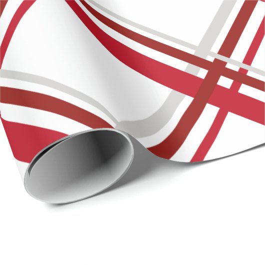 Papier Cadeau Papier d'emballage de Noël plaqué moderne (Coin rond)