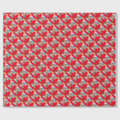 Papier Cadeau Papier d'emballage de Noël pour bébés rennes (Plat)