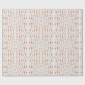 Papier Cadeau Papier d'emballage de Noël rose (Plat)