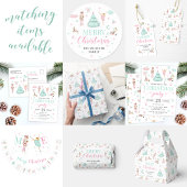 Papier Cadeau Papier d'emballage de Noël rose pastel