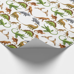 Papier Cadeau Papier d'emballage de Paleo de dinosaure