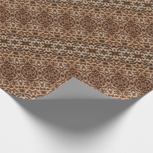 Papier Cadeau Papier d'emballage de peau de girafe (Coin)