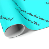 Papier Cadeau Papier d'emballage | de Personalizable de (Coin rond)