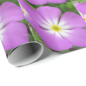 Papier Cadeau Papier d'emballage de pétunia pourpre de fleur (Coin rond)