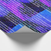 Papier Cadeau Papier d'emballage de pi (Coin)