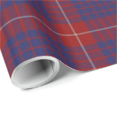 Papier Cadeau Papier d'emballage de plaid de tartan de Hamilton (Coin rond)