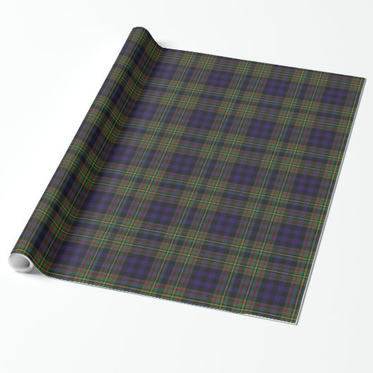 Papier Cadeau Papier d'emballage de plaid de tartan de MacLellan (Déroulé)