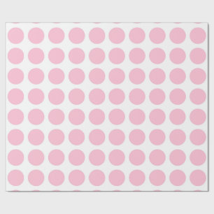 Papier Cadeau Papier d'emballage de pois rose mou