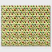 Papier Cadeau Papier d'emballage de poissons atomiques modernes (Plat)