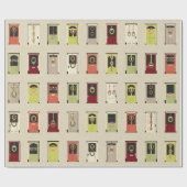 Papier Cadeau Papier d'emballage de portes de vacances (Plat)