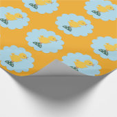 Papier Cadeau Papier d'emballage de poussin de Pâques (Coin)