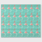 Papier Cadeau Papier d'emballage de rayure de Flamant rose de (Plat)
