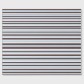 Papier Cadeau Papier d'emballage de rayures bleues et Brown (Plat)