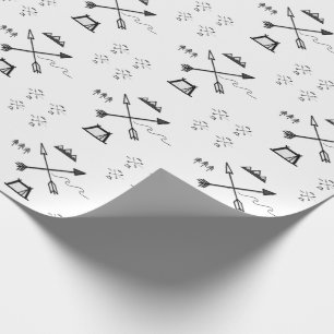 Papier Cadeau Papier d'emballage de région sauvage minimaliste