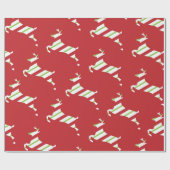 Papier Cadeau papier d'emballage de rennes de noël (Plat)