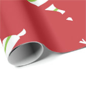 Papier Cadeau papier d'emballage de rennes de noël (Coin rond)