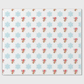 Papier Cadeau Papier d'emballage de rennes père Noël (Plat)