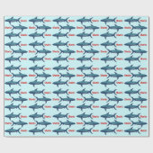 Papier Cadeau Papier d'emballage de requin (Plat)