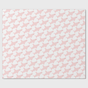 Papier Cadeau Papier d'emballage de requin rose mignon