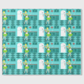 Papier Cadeau Papier d'emballage de rétro cuisine (Plat)