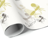 Papier Cadeau Papier d'emballage de rétro de mod Eames DKr motif (Coin rond)