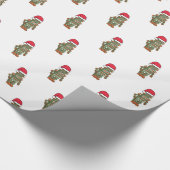 Papier Cadeau Papier d'emballage de robot de Père Noël (Coin)