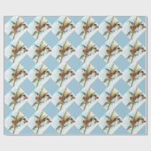 Papier Cadeau Papier d'emballage de roitelets et de Chat-Queue (Plat)