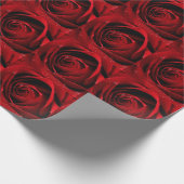 Papier Cadeau Papier d'emballage de roses rouges (Coin)