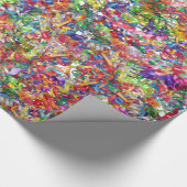 Papier Cadeau Papier d'emballage de rubans bouclés (Coin)