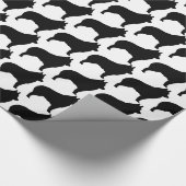 Papier Cadeau Papier d'emballage de silhouette de chien de (Coin)