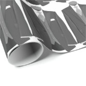 Papier Cadeau Papier d'emballage de smoking de noce (Coin rond)