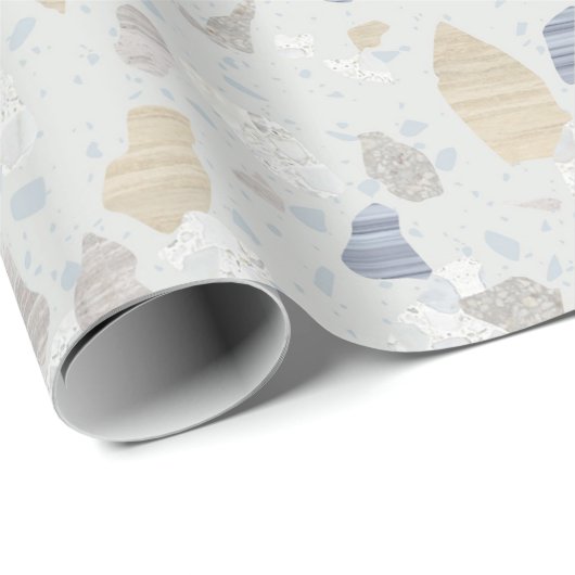 Papier Cadeau Papier d'emballage de sol de mosaïque d'impression (Coin rond)